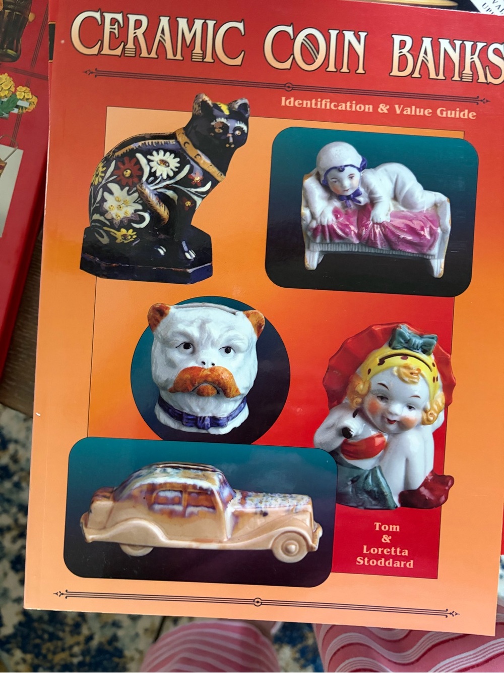 Ceramic Coin Banks Guide — Orange Cover with Vintage Bank Photos